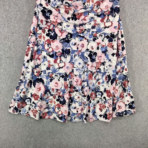 Lauren Ralph Lauren Faux Wrap Dress Womens Size 8 Multicolor Floral Sleeveless - Picture 11 of 12